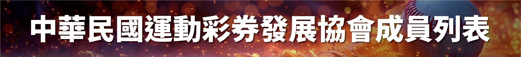 中華民國運動彩券發展協會成員列表
